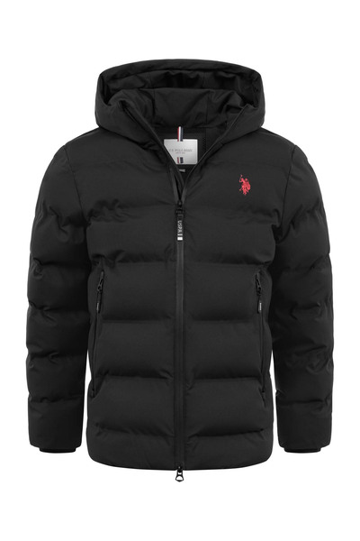 U.S. Polo Assn. Herren Steppjacke mit Hoodie P-070