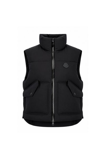 Moncler K24031A00003M6515 Kadın Yelek Siyah