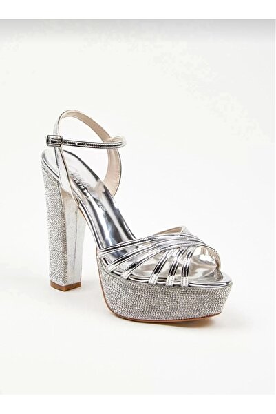Generic Brand Women's High Heel Platform Crystal Sandals Fashionable and Shin...