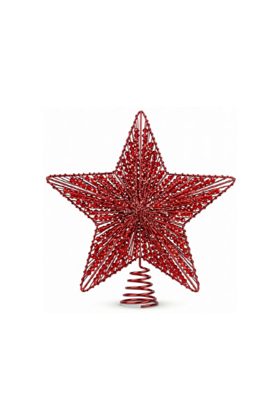 Krist+ Висяща коледна украса S3612167 звезда червена 20 x 5 x 24,5 см
