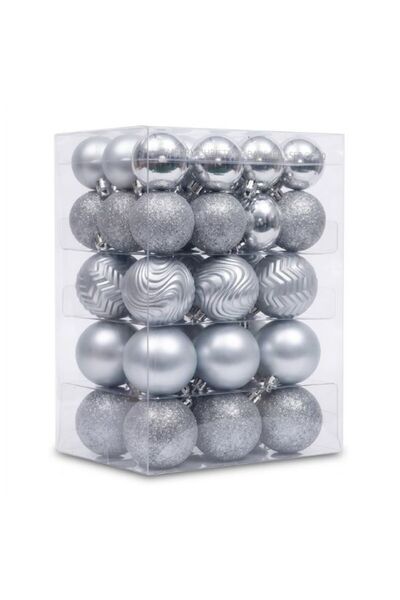 Noname Christmas ball set VS-JNPBA-430-Silver 30 pieces 4 cm