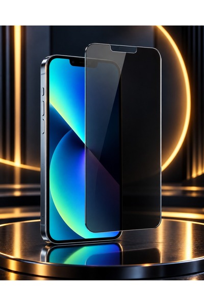 Primo Plus واقي شاشة أسود خماسي الأبعاد للخصوصية لهاتف iPhone X / XS - طبقة ز...