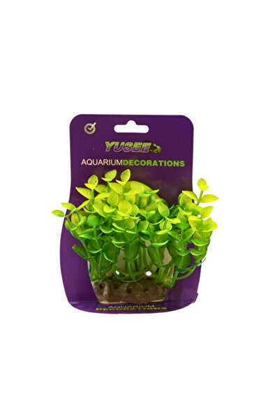 Yusee Aquarium Decoration - Artificial Plant - Ys-92106[Length - 12Cm]