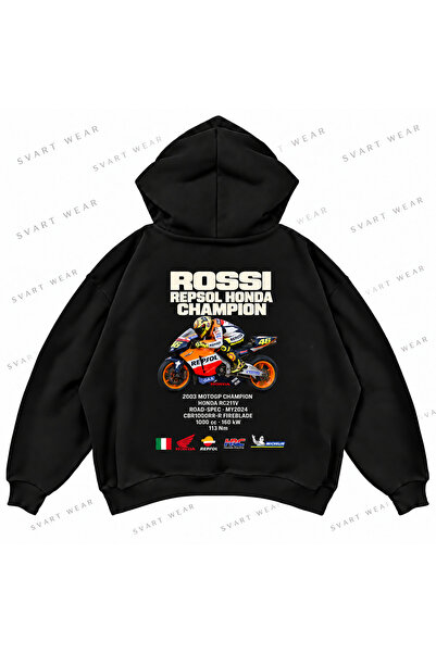 SVART WEAR Valentino Rossi · Honda Rc211V · 2003 Front and Back Printed Overs...