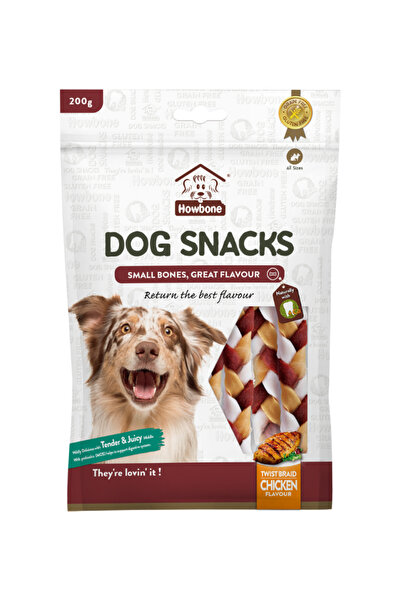 Howbone Dog Snack -Twist Braid 200G - Chicken Flavour
