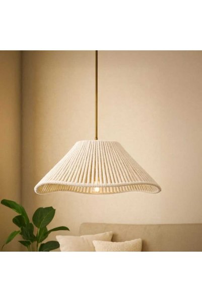 Hmydesign Hmy Design Rayen Handmade Tekli Sarkıt Avize - Krem