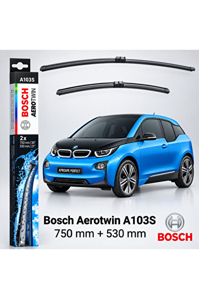 Bosch Lamele ștergătoare de parbriz BMW i3 I01 2013–2022 |   Set față Aerotwi...