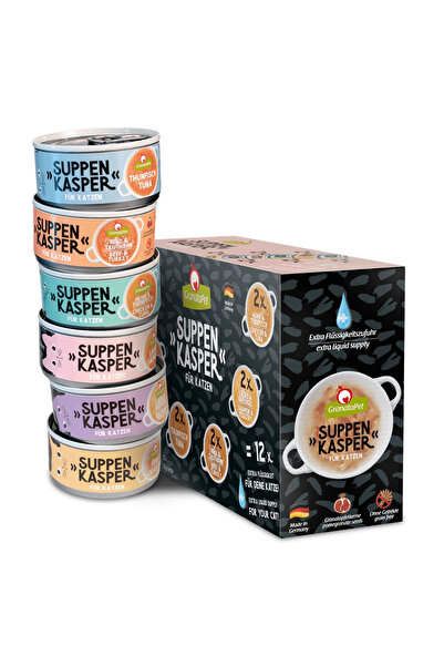 Granatapet Suppenkasper, supe pentru pisici, pachet de testare, 12x70 g