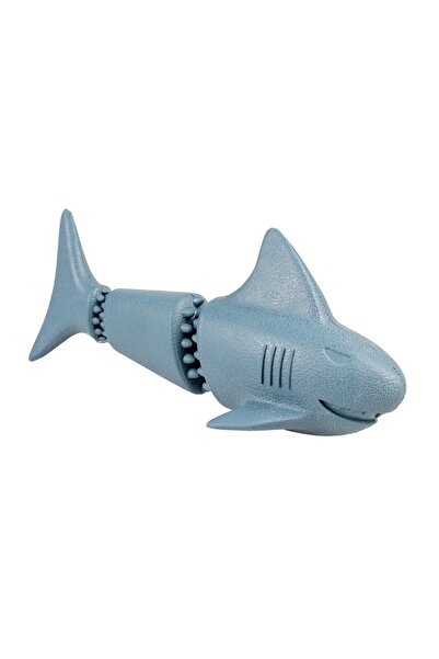 Duvo Plus Duvo+ Eco Rubber Shark Snack Dispenser 18X7.6X7X5Cm Blue