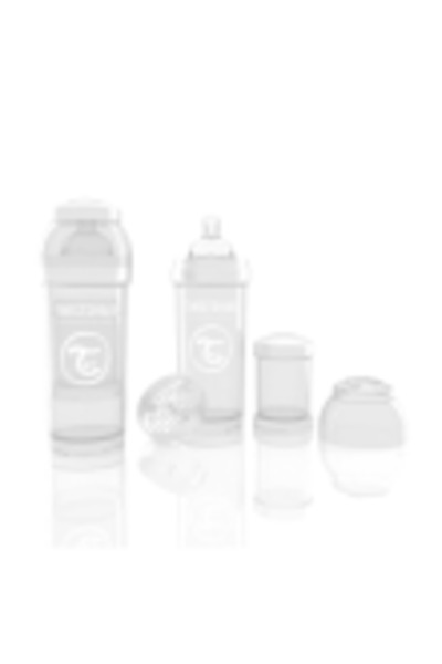 Twistshake Biberon Anti - Colici 260ml Alb