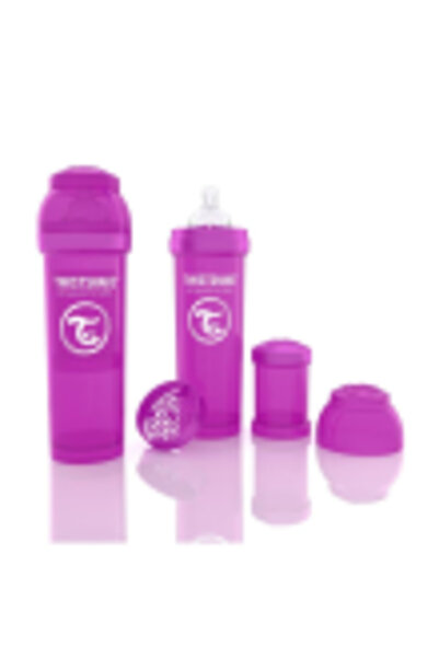 Twistshake Biberon Anti - Colici 330 ml Violet