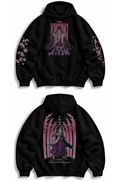 Fuddy Moda Unisex Bleach Byakuya Kuchiki Back Printed Hooded Sweatshirt, Over...