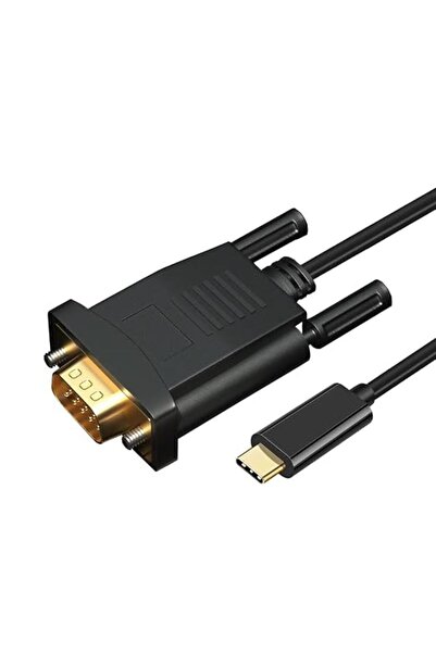 EXCEFORE كابل USB C إلى VGA بدقة 1080P (1.8 متر) - محول ذكر من النوع C إلى ذك...