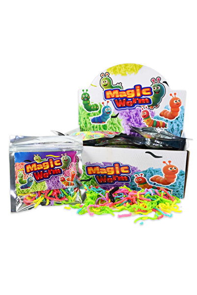 Robetoy Sensory toy Rainbow worms with textures, 30 g,