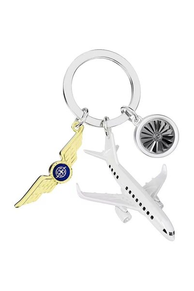 Metalmorphose Pilot Anahtarlığı MTM372-01 - GoldBeyaz