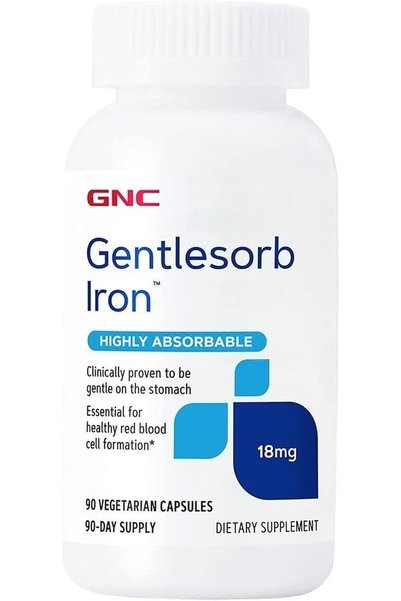 G.N.C GNC Gentlesorb Iron 18mg | Required for Proper Red Blood Cell Formation...