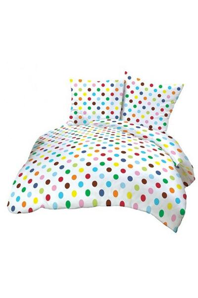 Karo Fata de perna 50x60cm bumbac alb multicolor