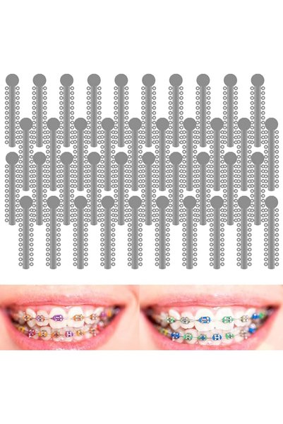 GENERAL 1040pcs Orthodontic Ligature Ties Multi-Color Orthodontic Elastomeric...