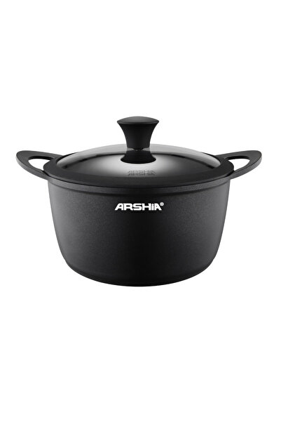 Arshia CO498 Casserole with Black PTFE Finish & Silicone Lid – Heat-Resistant