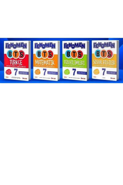 Fenomen Yayıncılık 7.sınıf fenomen BTS matematik+fen+Türkçe+sosyal soru Banka...