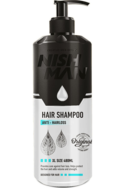 NISHMAN Hair Shampoo XL Size Anti-Hairloss 480ml