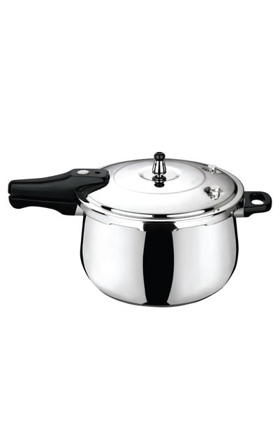 Arshia Premium Stainless Steel Pressure Cooker – 30cm, 18/8 Steel, Ind