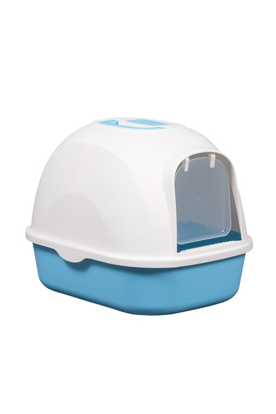 TANGSHAN JICHANGBAO PET SUPPLIES Fully Enclosed Cat Litter Box with Concise S...