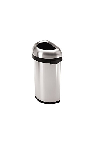 Simplehuman Semi-round trash can, 60 L, stainless steel -