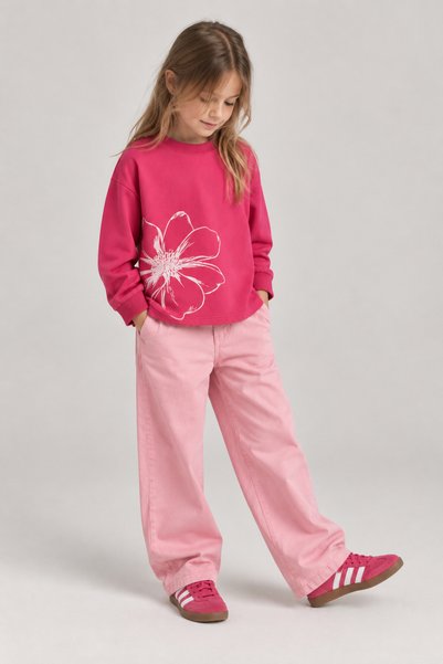 My Baby's World Fuchsia Flower Patterned Children's Seasonal T-Shirt