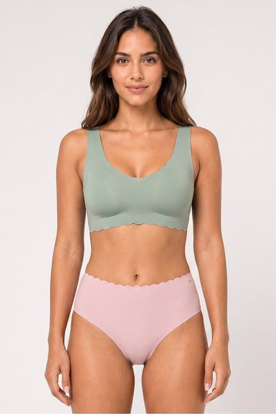 Kensie Women 5 Pieces Solid Panties, Multicolor