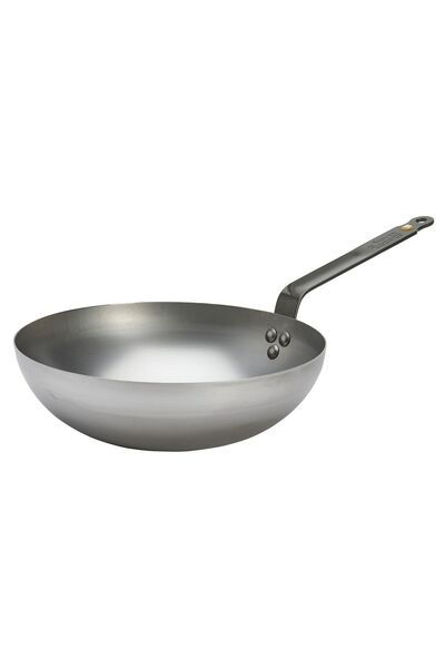De Buyer Round wok, steel, 28 cm, "Mineral B" -