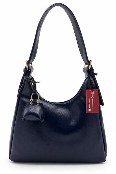 Sellini Adjustable Strap Navy Blue Women's Shoulder Bag