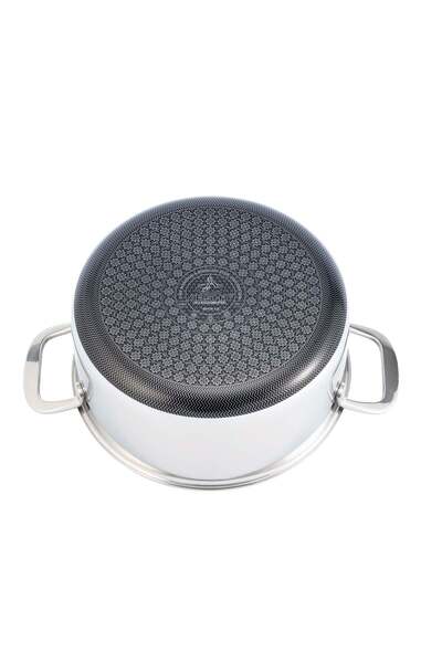 Arshia 24cm Hybrid Stainless Steel Non-Stick Casserole with Lid
