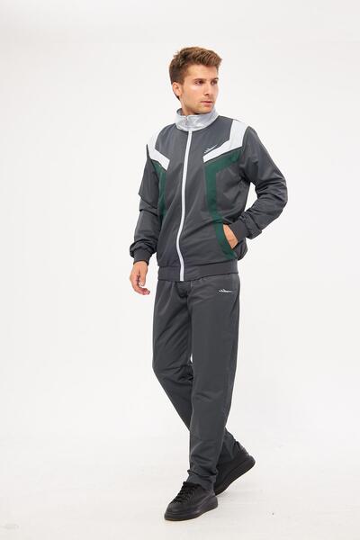 Enrico Ferry Men's Micropoly Fabric Tracksuit Set Anthracite 2637-A