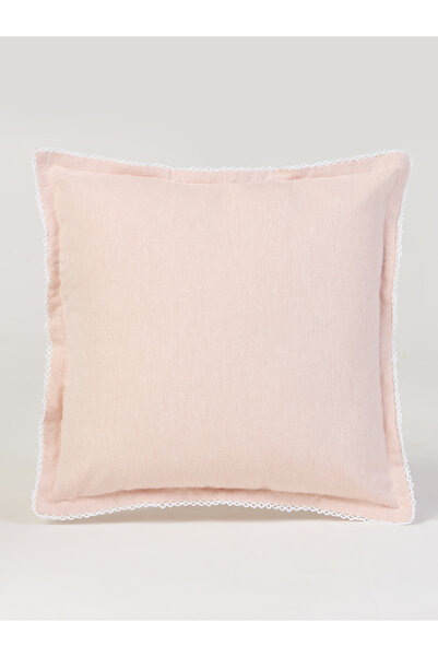 Styli 1-Piece Cotton Cushion Cover with Pom-Pom Trim 45x45cm