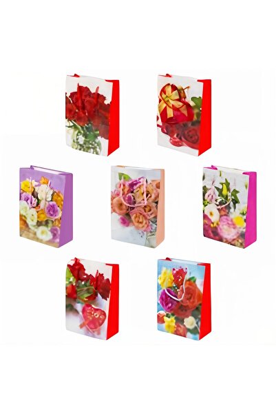 EN GROSS Gift bags Flowers 28x38x10cm, 12-7