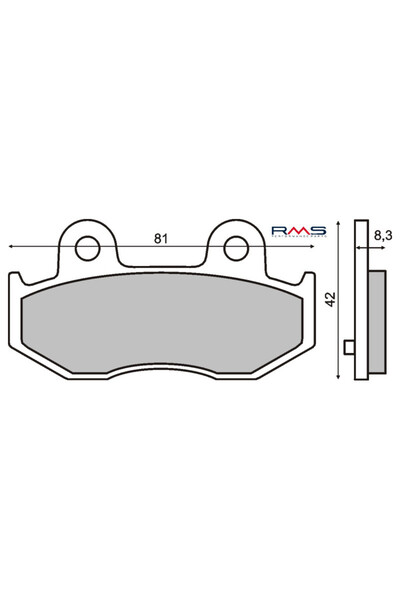 RMS Organic brake pads Suzuki Burgman 250-400cc