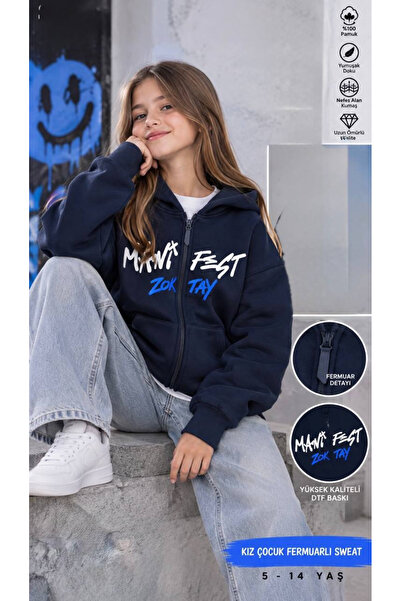 NEO Manifest Zoktay Kız Çocuk Fermuarlı Sweatshirt