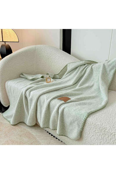 JOJO HOME Patura Multifunctionala cu Capse 100x140 cm, Patura si Sal 2 in 1, Textura Casmir Artificial