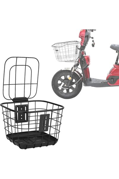 FUKUKAWA ® Front Basket with Lid for Delivery Bikes & E-Bikes | Heavy-Duty St...