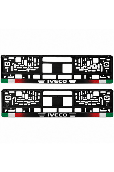 Autohelix MSA Set de 2 piese, suport personalizat pentru plăcuța de înmatriculare Iveco, HLX-1