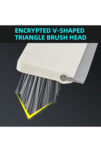 PAACHU Cleaning Brush with Long Handle,2 in 1 Floor Scrub Brush Stiff Bristle Brush Scrubber with Squeegee,Shower Scrubber Kit with Extendable Handle for Bathroom,Kitchen,Deck