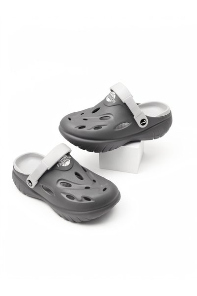 Take Two By Styli Men Grey Casual Slip-On Sandals