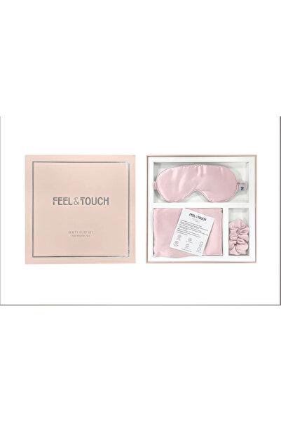 Feel & Touch Σετ Μαξιλαροθήκη 100% Μετάξι 3 τεμάχια Beauty Sleep 58 - Πούδρα
