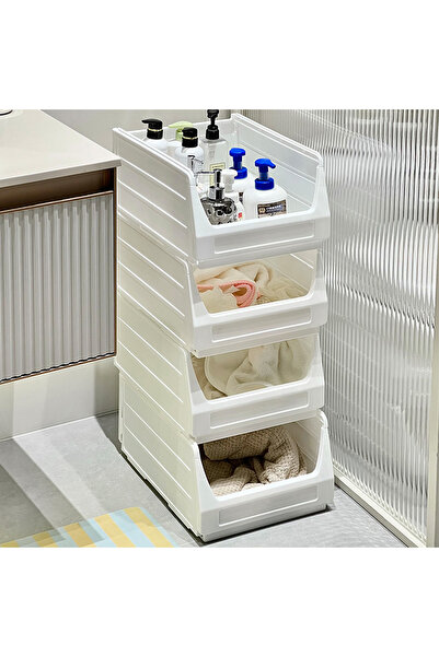 OEM Set 4 cutii depozitare și organizare pliabile, concepute pentru organizarea obiectelor, 43 x 32 x 79 cm, SHYE-9027-4