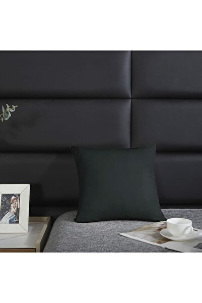 Nitki Poszewka de perna, Spod Igly i Nitki, 40x40cm, negru, 100% bumbac satinat