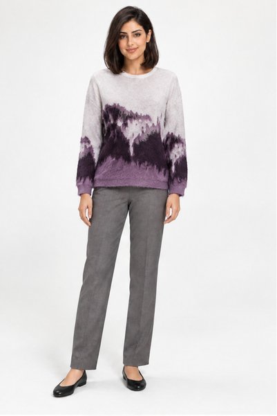 menta Ombre Top with Long Sleeve