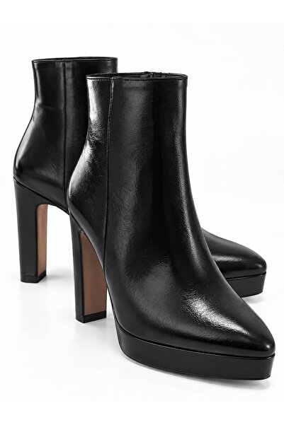 Lizy Shoes أحذية نسائية بكعب عالٍ وسميك، أحذية كاحل أنيقة للاستخدام اليومي