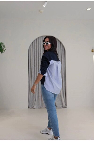 VIORA FASHION قميص بياقة دائرية