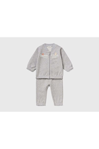 United Colors of Benetton Zip Sweatshirt and Pants Set